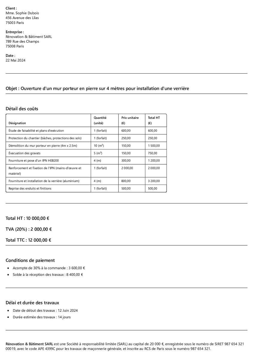 découvrez tout ce qu'il faut savoir sur le prix d'un mur porteur : coûts moyens, facteurs qui influencent le tarif et conseils pour réussir votre projet de rénovation.