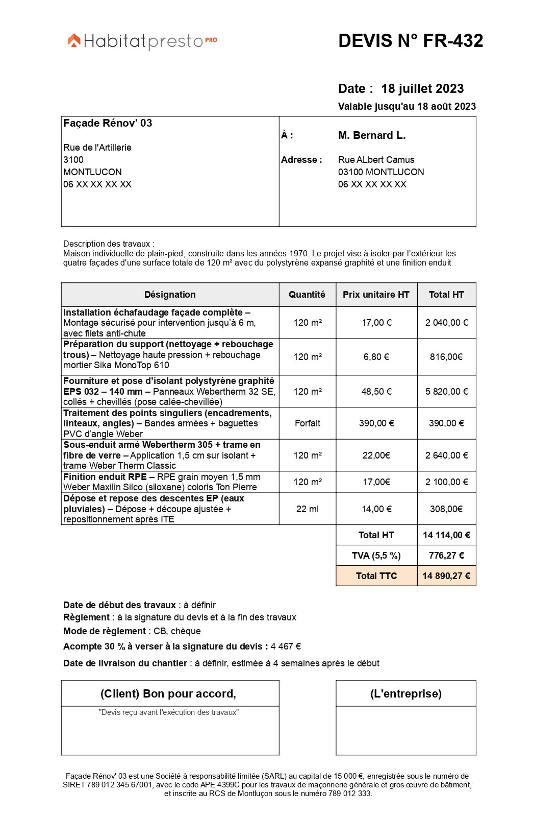 obtenez un devis pour un ravalement de façade de 100m2 à paris 75010. service professionnel, matériaux de qualité, respect des délais et conseils personnalisés pour valoriser votre bien immobilier.